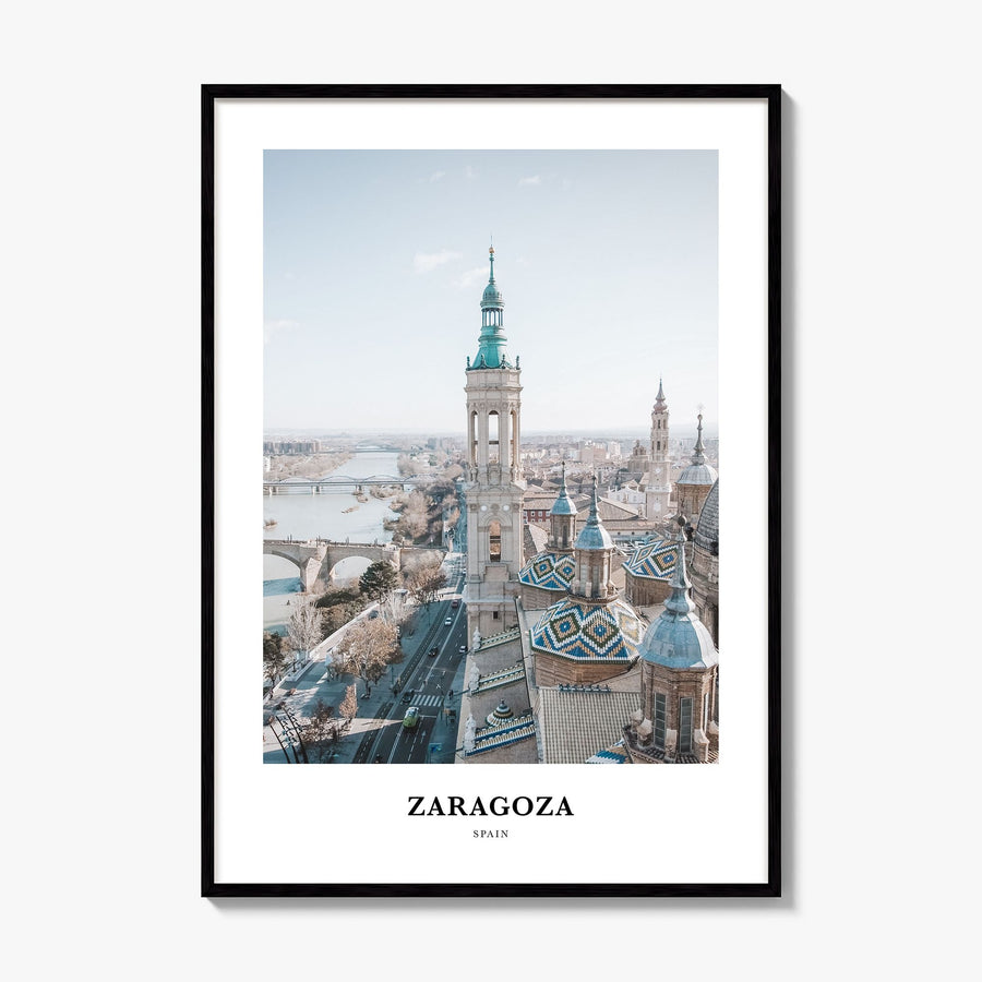 Zaragoza Classic No 1 Poster, framed poster mockup