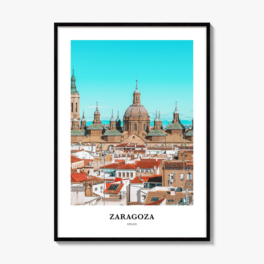 Zaragoza Classic No 2 Poster, framed poster mockup