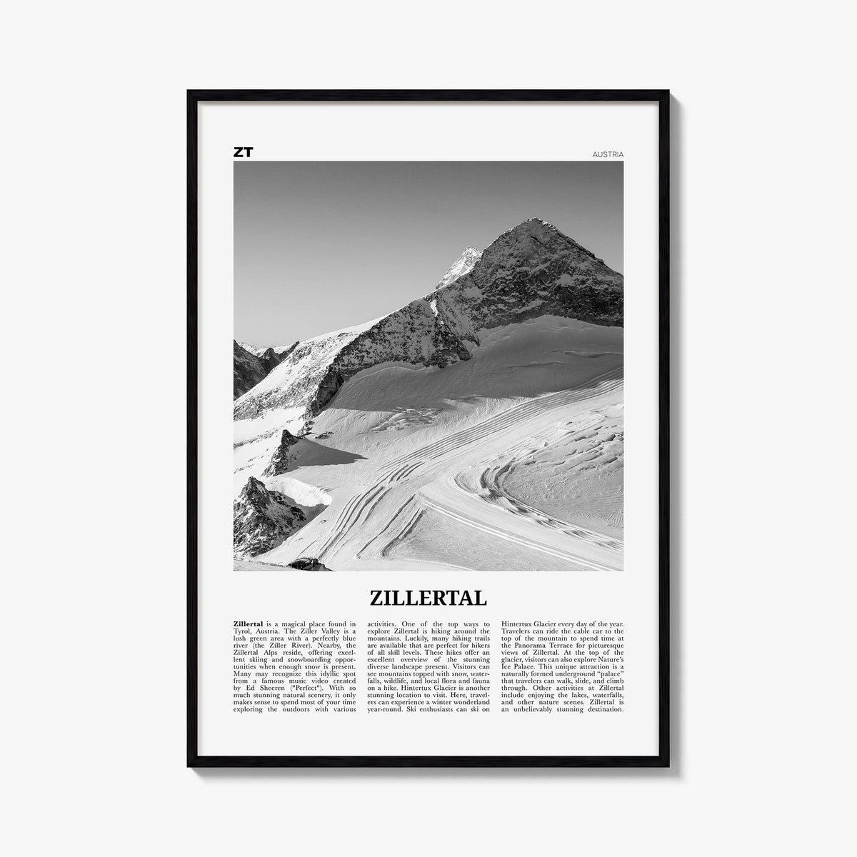 Zillertal Newspaper Poster