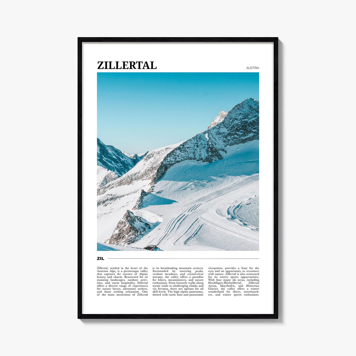 Zillertal Travel Poster