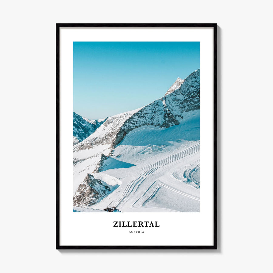Zillertal Classic Poster, framed poster mockup