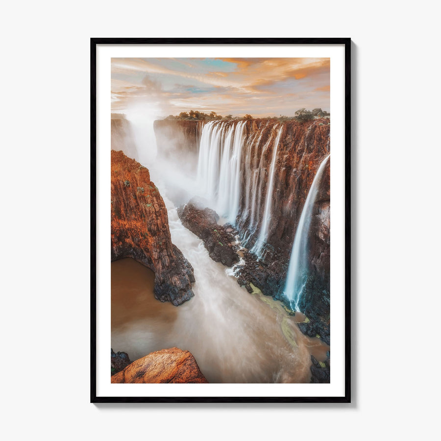 Zimbabwe Photo Poster, framed poster mockup, white border