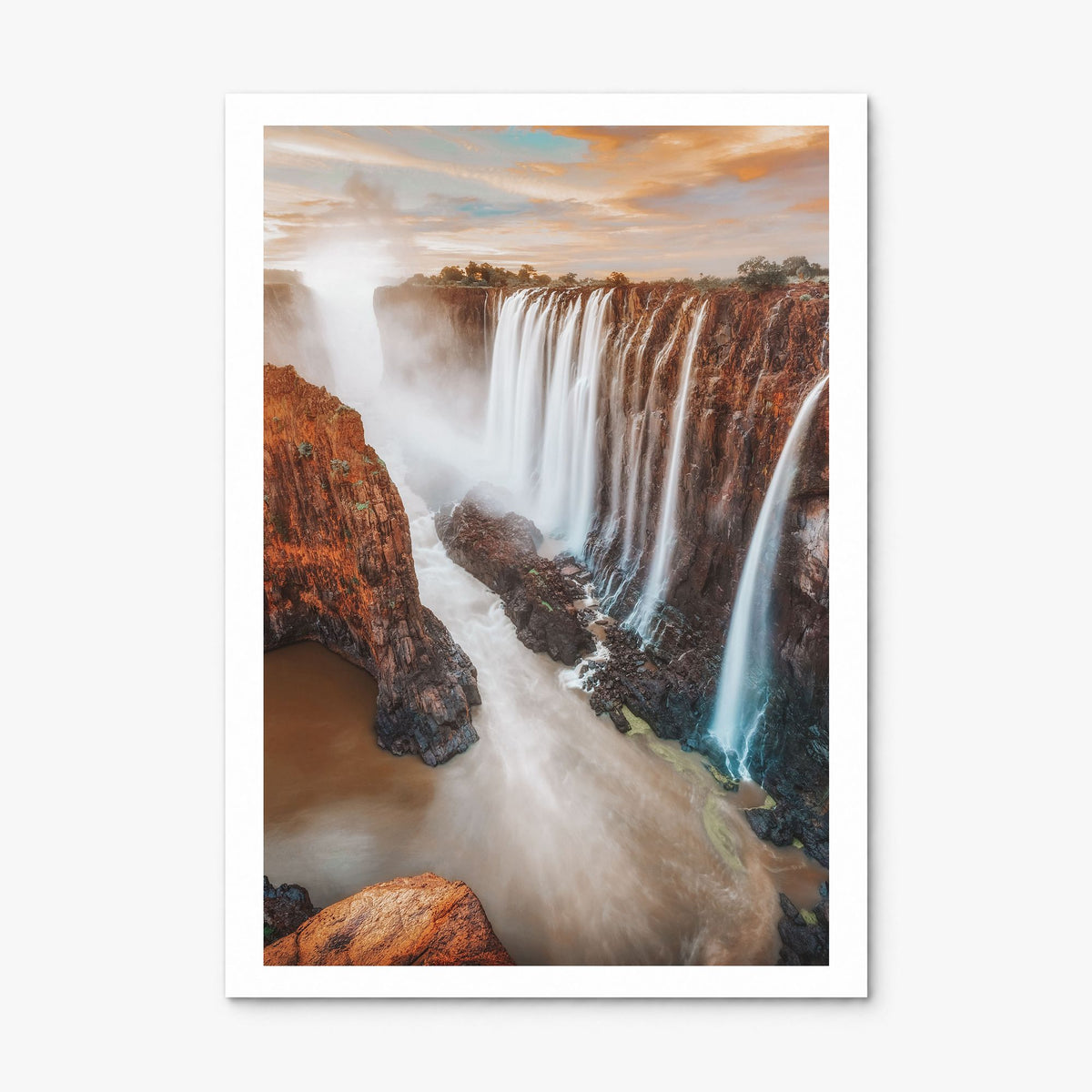 Zimbabwe Photo Poster, print only (unframed), white border