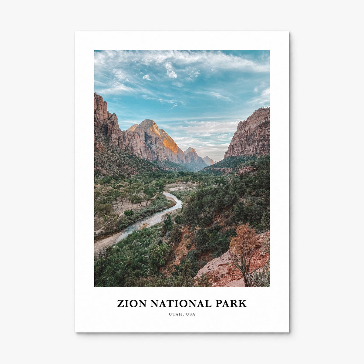 Zion National Park Classic Poster, print only (unframed)