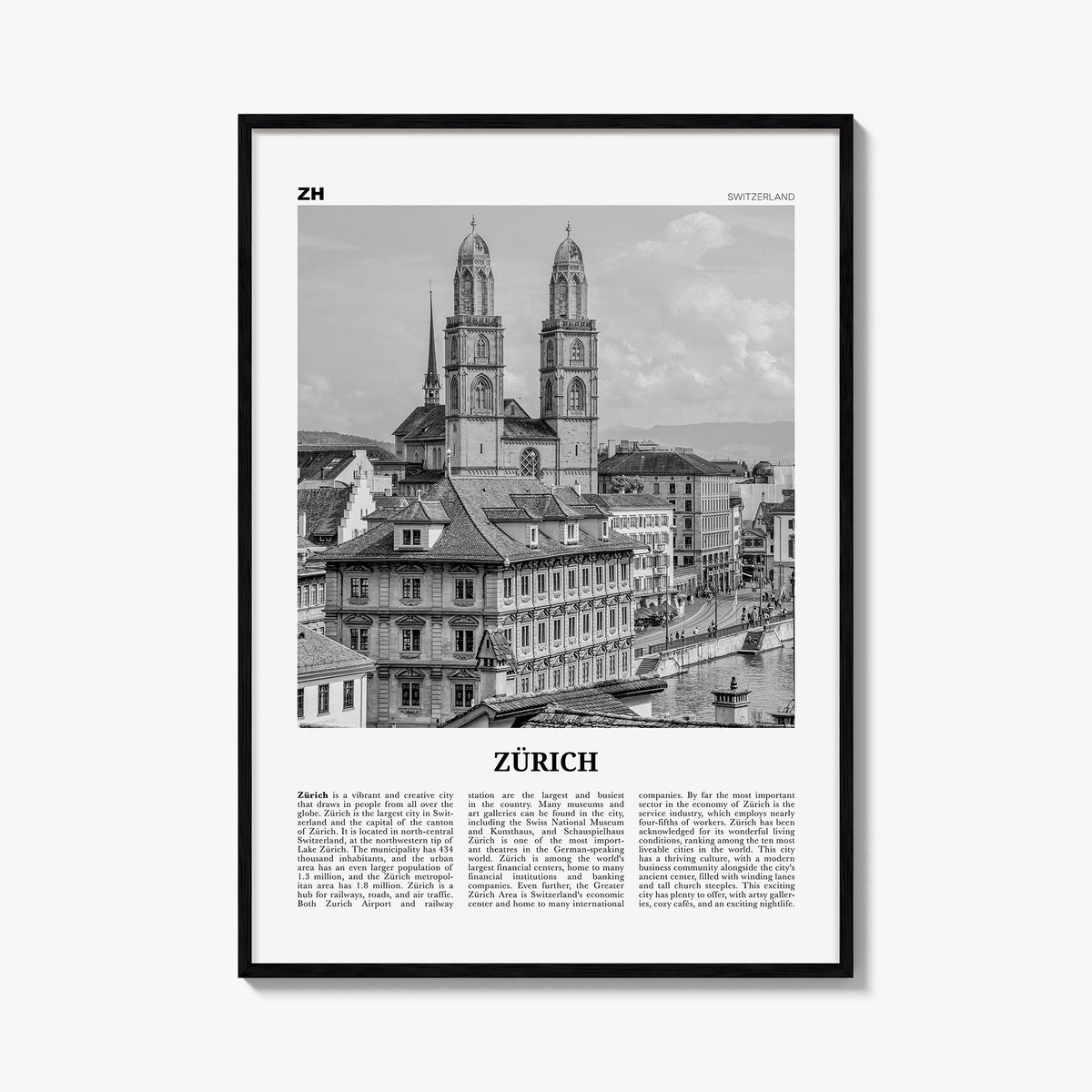 Zürich Newspaper Poster