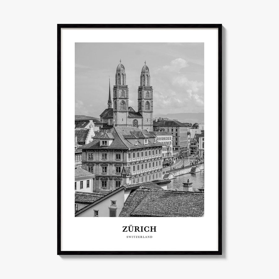Zurich Classic Poster, framed poster mockup